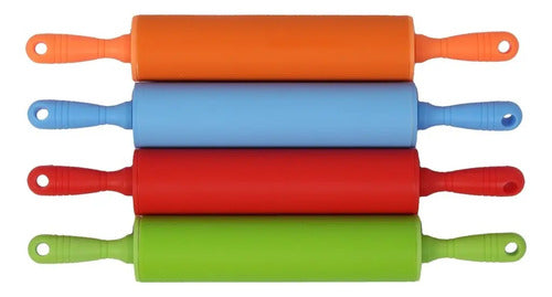 Rodillo Palote Para Amasar De Silicona 30x17x4.3cm Aleatorio
