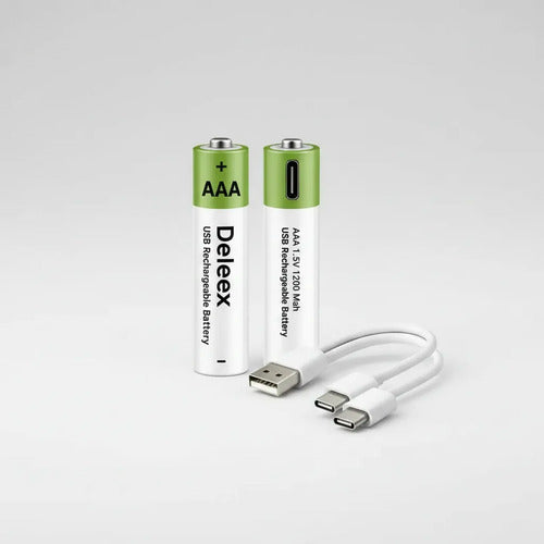 X2 Pilas Aaa Recargables Usb C Puerto Usb C Cable Incluido