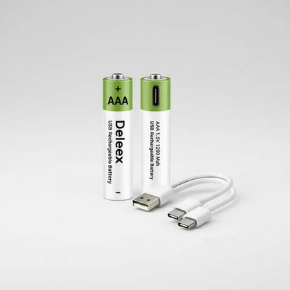 X2 Pilas Aaa Recargables Usb C Puerto Usb C Cable Incluido