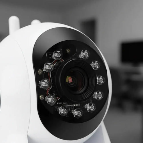 Camaras Vigilancia Robot Wifi Inteligentes Apps Tuya Android Blanco