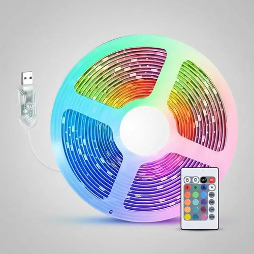 Guia De Luces Led Rgb Con Control Remoto Y App 6 Metros Rgb