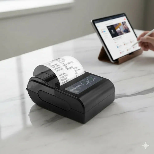 Impresora Termica Bluetooth Usb Portatil Recibos Tickets 58m Negro