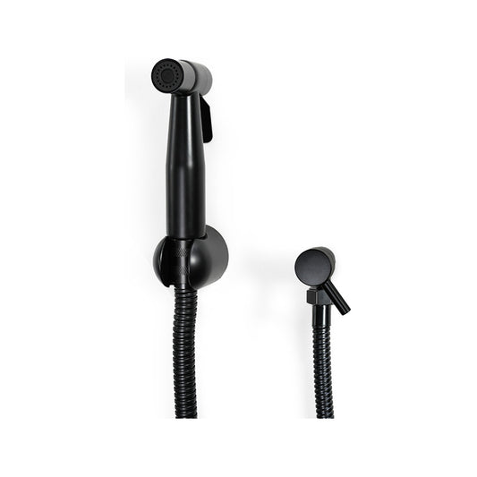 Ducha Higienica Negra Griferia Grifo Baño Con Boton