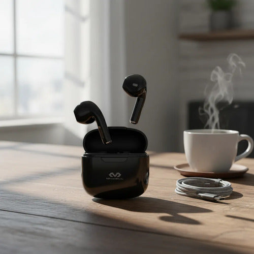 Auriculares Inalambricos Bluetooth 5.3 Ios Android Tws Audio Negro