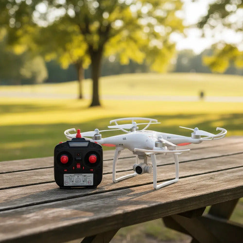 Dron Cámara Led Giro Retorno Automático Control Remoto 650ma Aleatorio