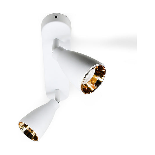 Foco Pared Aplique Exterior Lampara Spot Luminaria 2 Luces