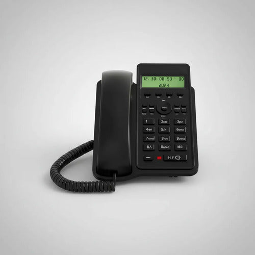 Telefono Fijo Con Captor De Llamadas Blanco Y Negro Negro