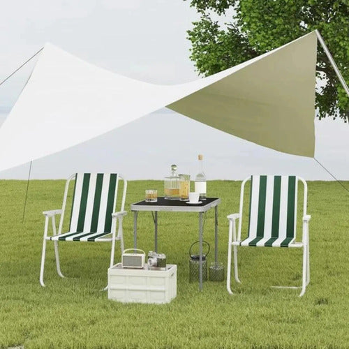 Silla Plegable Playera Rayada Jardin Camping Reposera Playa Varios