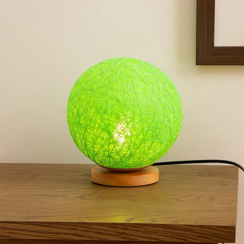 Lampara Veladora Led Tejida Decorativa Con Control Usb