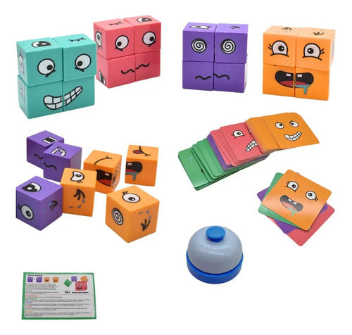Juego De Bloques Creativos Caras Divertidas Juguete Infantil 89 Varios