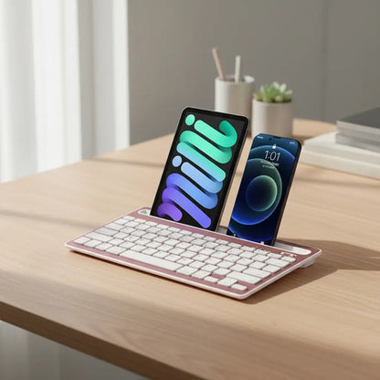 Teclado Inalambrico Tablet Celu Bluetooth Portátil Soporte