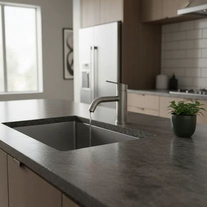 Canilla Grifería Set Monocomando Baño Acero Lavatorio Frio Plateado Cromado