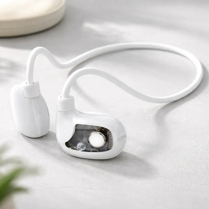 Auricular Open Ear Deportivo Transparente Táctil Inalámbrico Blanco