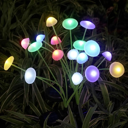 Set X2 Luces Solares Led Jardin Estaca Lampara Exterior Rgb Rgb