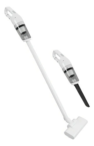 Aspiradora Portátil Inalámbrica 2 En 1 Recargable Con Filtro Hogar Auto Con Accesorios Blanco