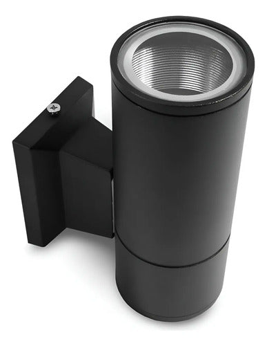 Aplique Pared Exterior Luminaria Lampara Unidireccional Foco Negro