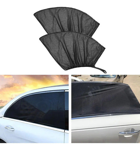 Parasol Para Auto Cortina Para Ventanillas Laterales X2