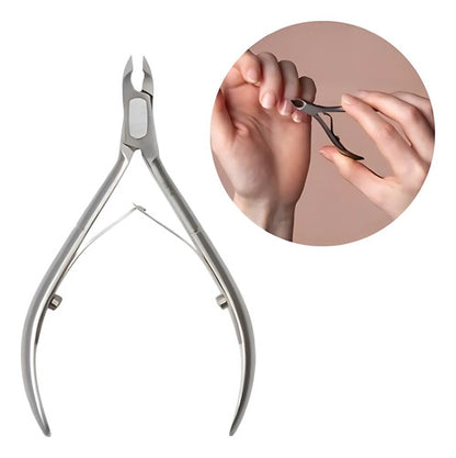 Alicate Corta Cuticula Uñas Manicura Pedicura Plateado