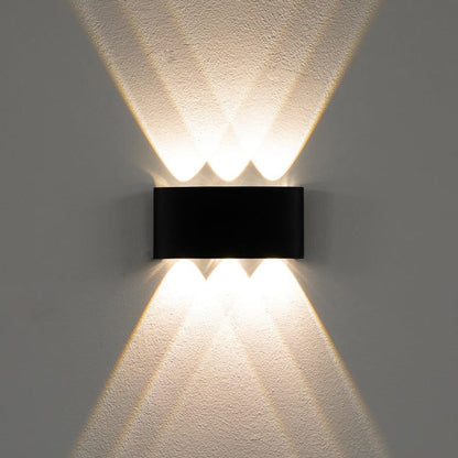 Set X4 Foco Pared Aplique Exterior Luminaria Bidireccional