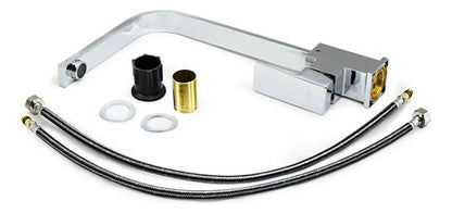 Monocomando Cocina Mesada Canilla Grifo Metalico Chato Metalico Cromado