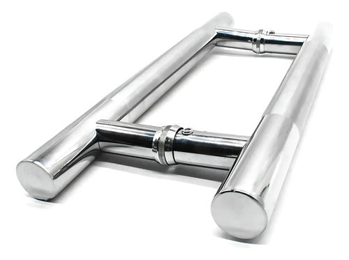 Manija Para Puerta Manijon Metalico 30x2.5cm Plateado