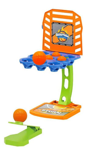 Tablero Basket Mesa Catapulta 2 Aros Intercambiables Juego