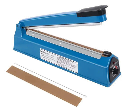 Maquina Selladora Hermetica Selladora Bolsas Plastica 40cm Azul