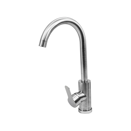Monocomando Mesada Cuello Cisne Canilla Grifo Cocina Metal