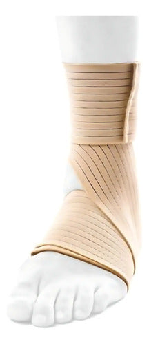 Venda Elastica Para Tobillo De Compresion Con Velcro 2 Pares Beige