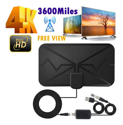 Antena Interior Digital De Doble Amplificación 4k 1080p Tv Mr.fu