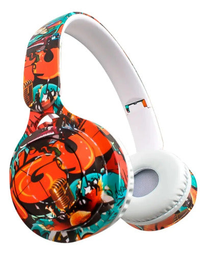 Auricular Bluetooth Plegable Usb Tf Fm Vincha Ajustable Modelo 3