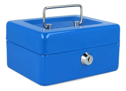 Caja Fuerte Con Llaves Metalica 20x16x9cm Varios Colores Aleatorio