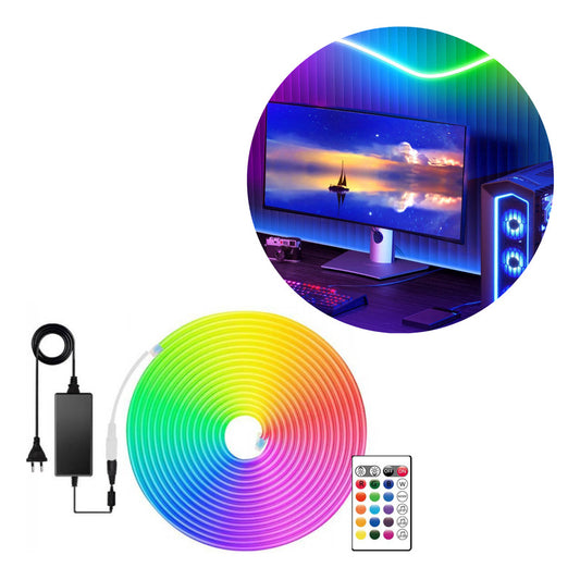 Tira Led Rgb 5 Metros Neon Flexible Manguera Luz Decoracion