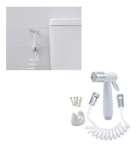 Ducha Higienica Griferia Grifo Baño Tipo Pistola Con Soporte