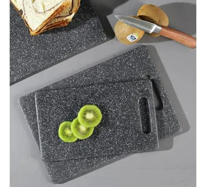 Tabla Picar Plástico Reforzado Granito 36.5x23cm Cocina Granito Negro