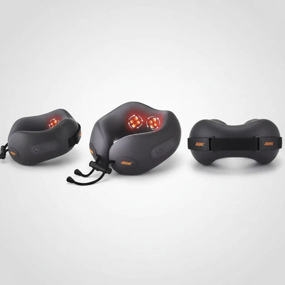 Almohada Masajeador Cuello Cervical Recargable Calor Terapia Gris