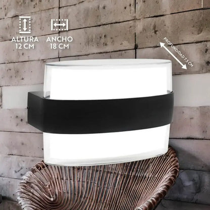 Aplique Pared Exterior Luminaria Lampara Bidireccional Foco