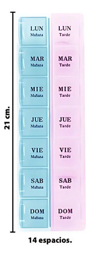 Pastillero Organizador Medicamentos En Español Semanal Varios