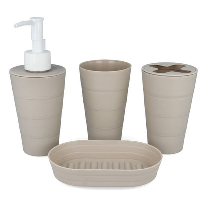 Set De Accesorios Baño De Plastico 4 Piezas