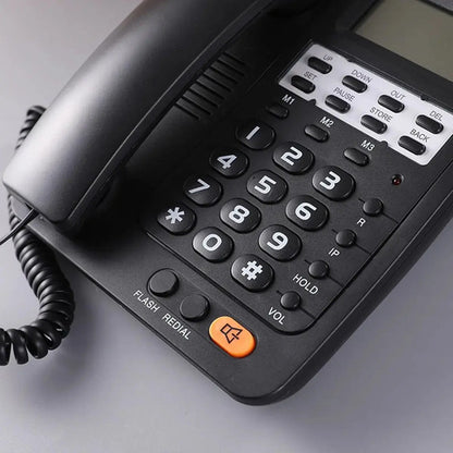 Telefono Fijo Con Captor De Llamadas Blanco Y Negro Blanco Y Negro