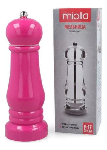 Molinillo Manual Pimientero Granos Manual Salero Acrílico Rosa