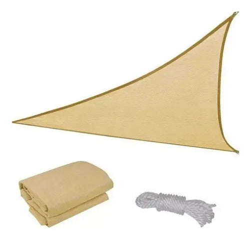 Toldo Lona Cobertor Triangular Impermeable Poliester 4x4x4