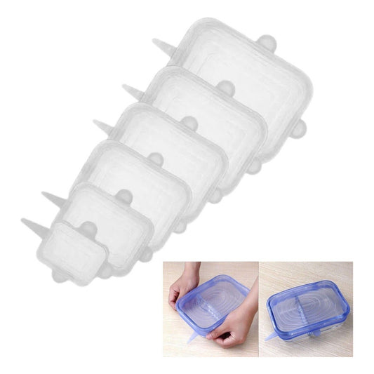 Tapas Silicona Reutilizables Para Recipientes Set De 6