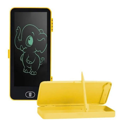 Cartuchera Escolar Pizarra Mágica Lcd 7 Pulgadas Infantil Amarillo