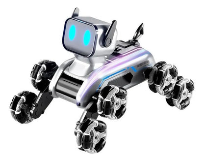 Perro Robot Control Remoto Recargable 8 Ruedas Luces Música Robot