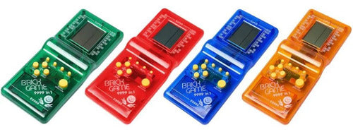 Consola Juegos Retro 9999 En 1 Tetris Snake Tank Portátil Rojo