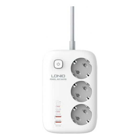 Enchufe Alargue Schuko 65w Usb Carga Rapida Zapatilla