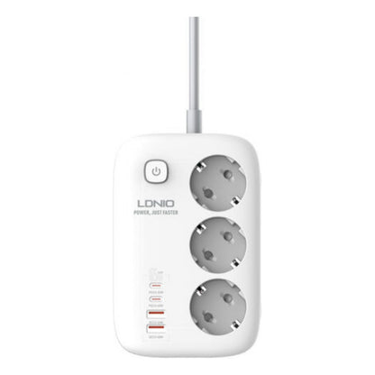 Enchufe Alargue Schuko Zapatilla 65w Usb Carga Rapida