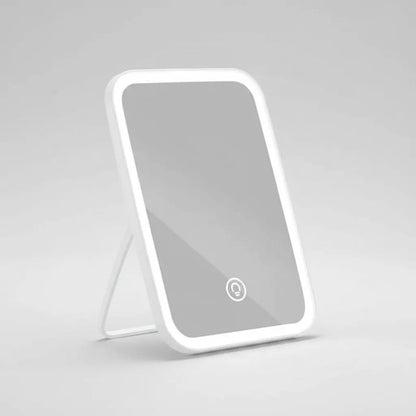 Espejo Luz Led Tactil Usb 3 Niveles Angulo Ajustable Blanco Blanco