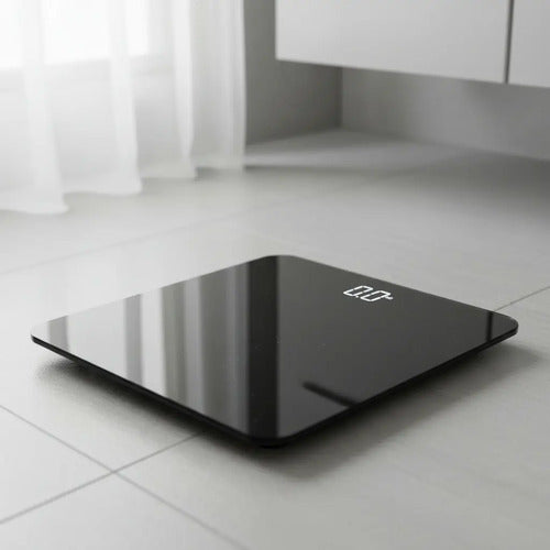 Balanza Corporal Baño Digital De Vidrio Hasta 180kg Aleatorio